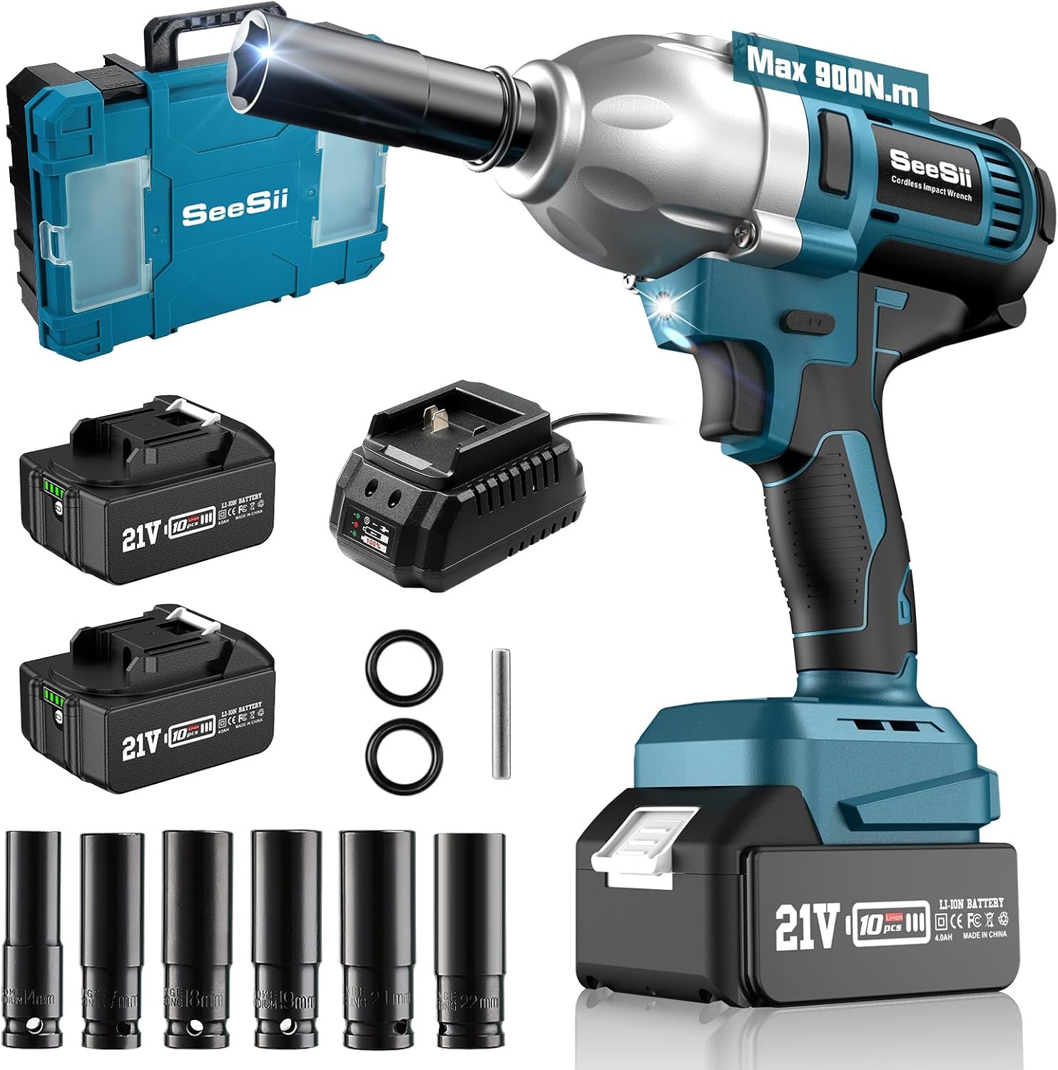 Torque Wrench Digital - Seesii WH710 ไร้สายประแจผลกระทบไฟฟ้า 1/2 