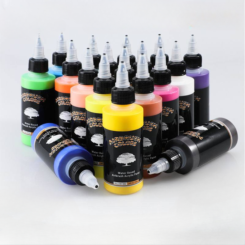 Heat Gun Paint Strip - 100ml น้ําอะคริลิคสี 32 สีสเปรย์อเนกประสงค์ปืน DIY สเปรย์จิตรกรรมชุดระบายสีไม้