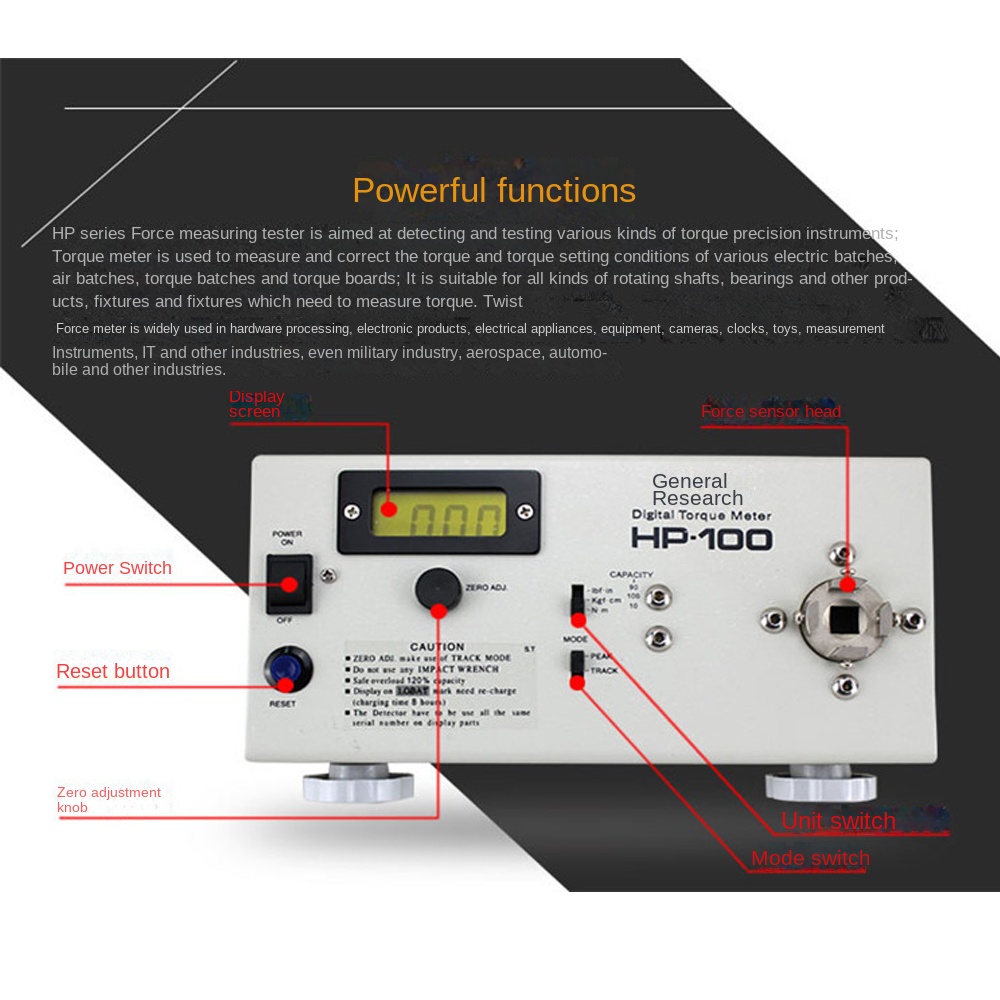 HP-10/ HP-20/ HP-50/ HP-100 เค - Torque Wrench Digital บทวิจารณ์และราคา