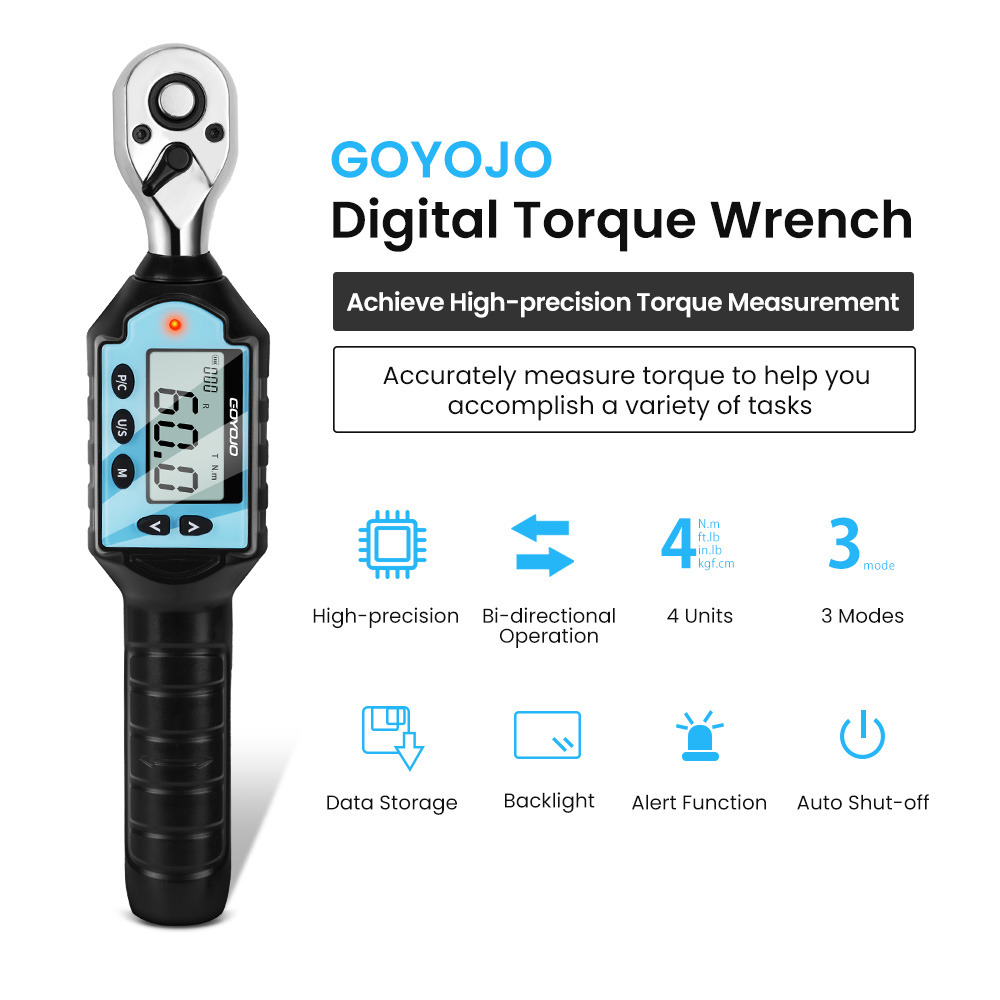 ใหม่ดิจิตอลที่ตั้งไว้ล่วงหน้าป - Torque Wrench Digital บทวิจารณ์และราคา