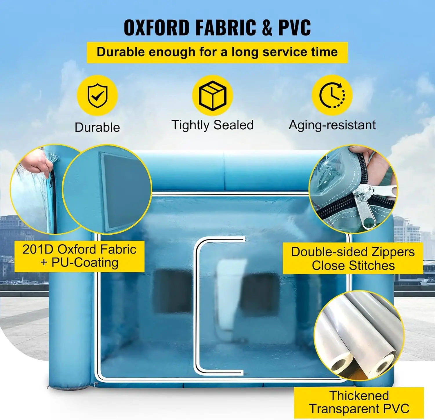บูธพ่นสีแบบเป่าลม ขนาด 29.5x19 - Inflatable Paint Booth บทวิจารณ์และราคา