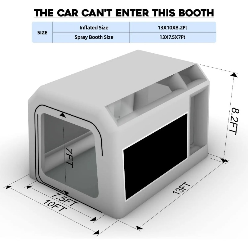 【ลดราคา】บูธพ่นสีรถยนต์แบบพกพา  - Inflatable Paint Booth บทวิจารณ์และราคา